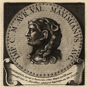 Maximianus római császár portréja. alkotó: Netherlandish School
