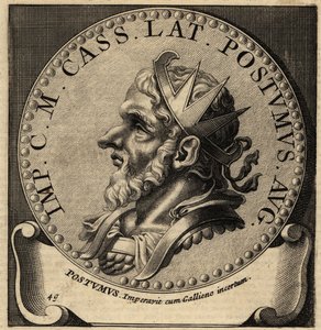 Postumus római császár portréja. alkotó: Netherlandish School