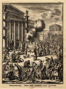 Áldozat a Jupiter-templom előtt Rómában. alkotó: Netherlandish School