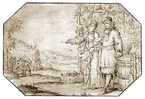 A négy évszak: ősz – betakarítás, 1675 körül (toll és szépia tinta papíron) alkotó: Netherlandish School