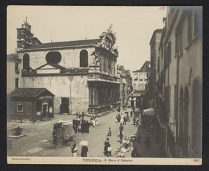 A velencei Santa Maria Zobenigo külseje Venezia – S. Maria di Zobenico (cím a tárgyon)