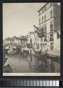 Tintoretto házának külseje Velencében Velence - Casa del Tintoretto (cím a tárgyon)