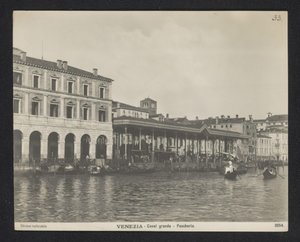 Fedett halpiac Velencében Velence – Canal Grande – Pescheria (cím a tárgyon)