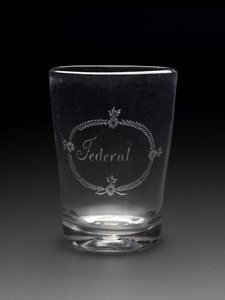 Tumbler, c. 1788-1795 (ólommentes üveg) alkotó: New Bremen Glass Manufactory