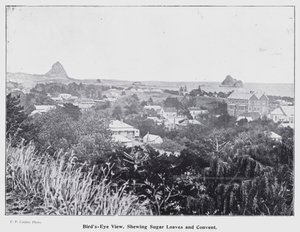 New Plymouth, Új-Zéland: Madártávlat, Cukorkenyerek és kolostor (f/w fotó) alkotó: New Zealand Photographer