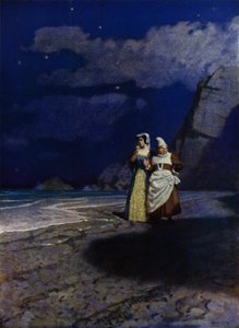 Illusztráció a Westward Ho! szerző: Charles Kingsley (színes litó)