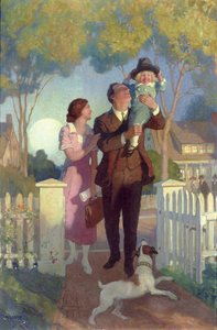 Hazaérkezés (olaj) alkotó: Newell Convers Wyeth