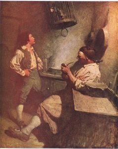 Long John Silver és Hawkins: Számomra kedves volt, és mindig örült, hogy láthatott a konyhában alkotó: Newell Convers Wyeth