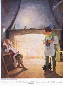 Most jelölje meg a házigazdám, Sir Donald azt mondta: kövesse az én parancsaimat, és én leszek a te jó urad örökké, 1916 alkotó: Newell Convers Wyeth