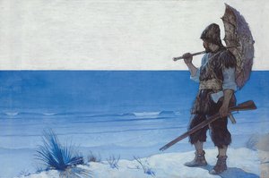 Robinson Crusoe: Végpapír alkotó: Newell Convers Wyeth