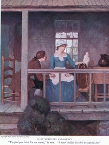 Sally Merrillee és Johnny: Örülök, hogy azt hiszed, nem félek – mondta. Senki mással nem beszéltem így, 1928 alkotó: Newell Convers Wyeth
