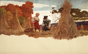 A puritán kukoricacsont, 1941 alkotó: Newell Convers Wyeth