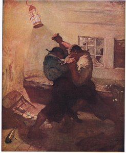 Harc a barlangban: megmutatta nekem Handst és társát egy halálos birkózásban alkotó: Newell Convers Wyeth