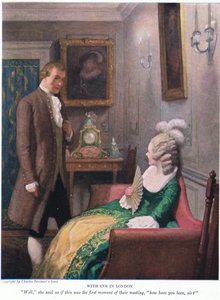 Évával Londonban! Nos, azt mondta, mintha ez lett volna a találkozásuk első pillanata: milyen volt, uram?, 1928 alkotó: Newell Convers Wyeth