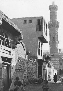 Egy utca Kairóban, Egyiptomban, 1890