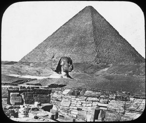 Gízai Nagy Szfinx, Egyiptom, 1890.