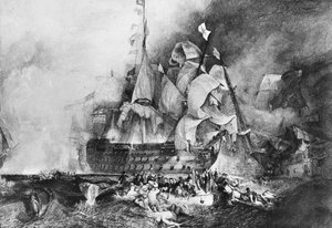 HMS Victory, brit hadihajó, c1805 alkotó: Newton and Co