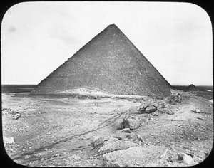 Khufu Cheops nagy piramisa, Giza, Egyiptom, 1890