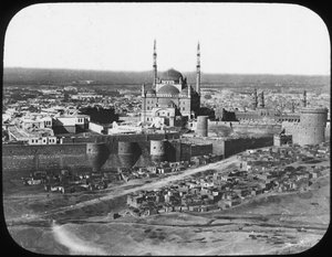 A kairói Szaladin-fellegvár, Egyiptom, 1890.
