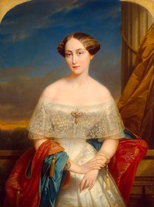 Olga Nyikolajevna orosz nagyhercegnő portréja, 1822-1892, württembergi királynő, 1848.
