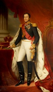 I. Lipót portréja 1790-1865, a belgák királya, 1856.