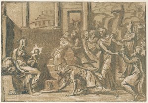 A mágusok imádása, 1540-50., 1540-50. alkotó: Giuseppe Niccolò Vicentino