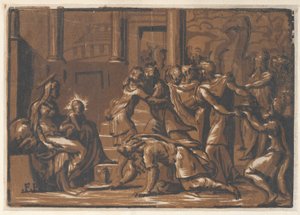 A mágusok imádása, 1540-50., 1540-50. alkotó: Niccolò Vicentino.