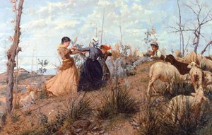 Ring-around-the-rózsa, Niccolo Cannicci (1846-1906).