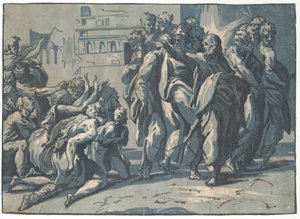 Krisztus meggyógyítja a leprásokat, 1540-50., 1540-50. alkotó: Niccolo Vicentino