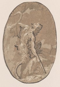 Marsyas kihúzza a Syrinxet a folyóból, kb. 1540-50., kb. 1540-50.