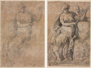 Allegorikus figura (recto és verso) alkotó: Niccolo dell
