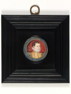 A művész feltételezett önarcképe, 13 éves, 1560 körül (akvarell pergamen) alkotó: Nicholas (attr.to) Hilliard