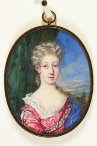 Lady Henrietta Cavendish Harley, utána Oxford grófnője (zománc)