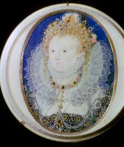 Anglia I. Erzsébet korabeli miniatűr portréja alkotó: Nicholas Hilliard