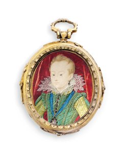 I. Károly király, amikor York hercege, fiúként (vellum később aranyozott fémkeretben) alkotó: Nicholas Hilliard