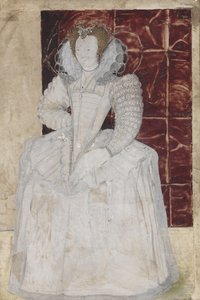 PD.209-1961 Egy ismeretlen hölgy portréja, 1595 körül (wc pergamen) alkotó: Nicholas Hilliard