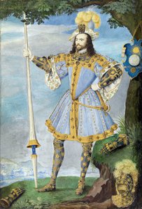 George Clifford, Cumberland harmadik grófjának (1558-1605), tengerésznek a portréja. Nicholas Hilliard (1547-1618) akvarell miniatűrje pergamenre, 1590 körül. alkotó: Nicholas Hilliard