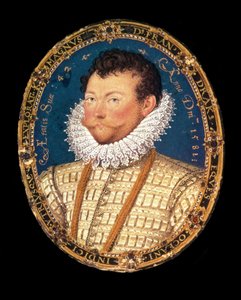 Sir Francis Drake portréja, 1581 alkotó: Nicholas Hilliard