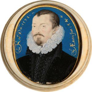 Sir Thomas Bodley portréja 1545-1613, 1598 alkotó: Nicholas Hilliard