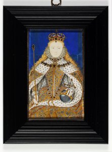Erzsébet királynő (zománc) alkotó: Nicholas Hilliard