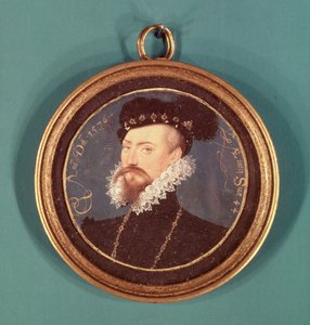 Robert Dudley, Leicester grófja (1532-88 körül) 1576 alkotó: Nicholas Hilliard