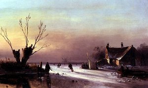 Esti jelenet a jégen alkotó: Nicholas Jan Roosenboom