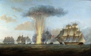 H.M.S. „Lively” a spanyol „Clara” fregatt elfogása a St. Mary-foknál, 1806 körül