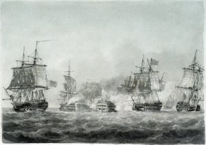 A camperdowni csata (Északi-tenger) alkotó: Nicholas Pocock