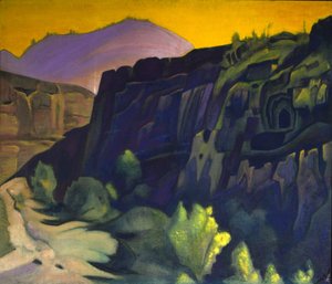 Ajanta-barlangok, 1938. alkotó: Nicholas Roerich