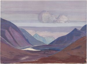 Chandra folyó, tanulmány, 1931 alkotó: Nicholas Roerich