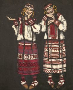 Jelmeztervezés I. Stravinski A tavasz rítusa Le Sacre du Printemps című balettjéhez, 1930
