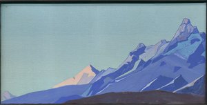 Himalája, este, 1933 alkotó: Nicholas Roerich