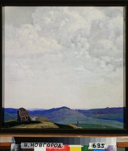 A helyes út. Szvjatoszlav Nyikolajevics Roerich (1904-1993) munkája, tempera kartonra alkotó: Nicholas Roerich