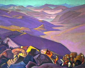 Mongólia, Dzsingisz kán, 1938. alkotó: Nicholas Roerich